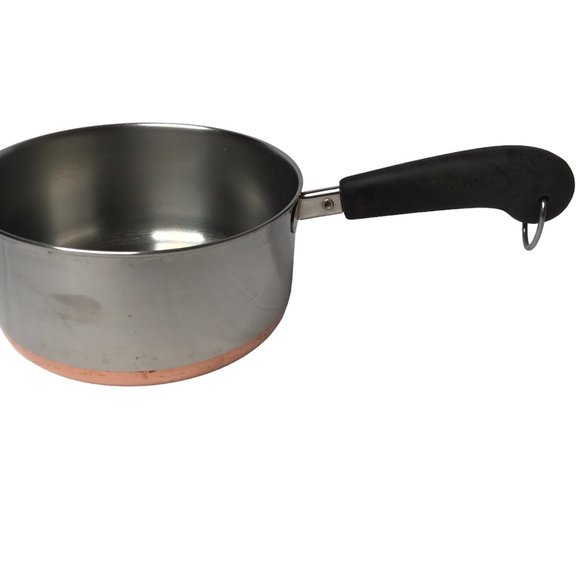 Revere Ware Revereware Large Saucepan 2 Qt 2 Quarts Copper Bottom No Lid - Picture 12 of 12